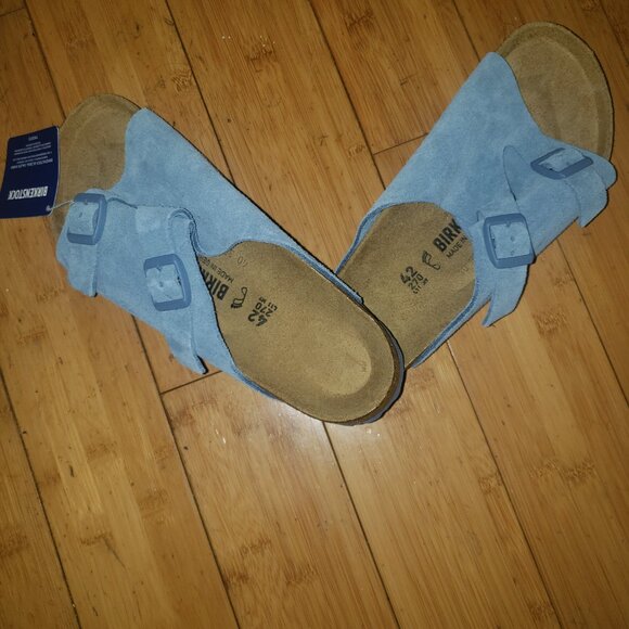 Birkenstock Zurich Suede Leather in Elemental Blue - BRAND NEW W/ TAGS SZ 11/42 - Picture 5 of 5